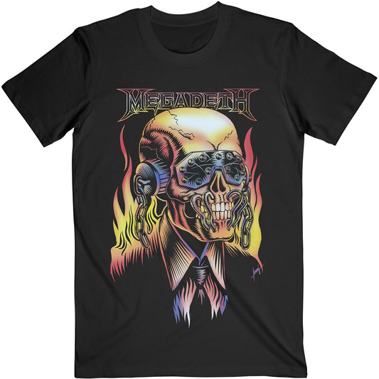 Megadeth T-Shirt: Flaming Vic