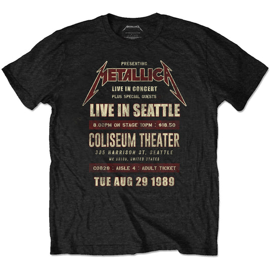 Metallica T-Shirt: Seattle '89