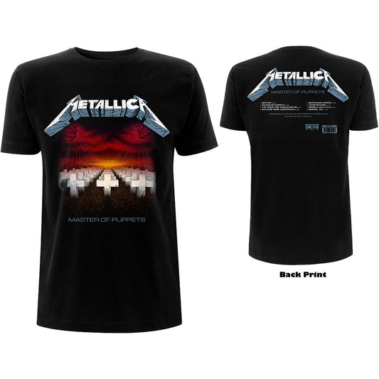 Metallica T-Shirt: Master of Puppets Tracks