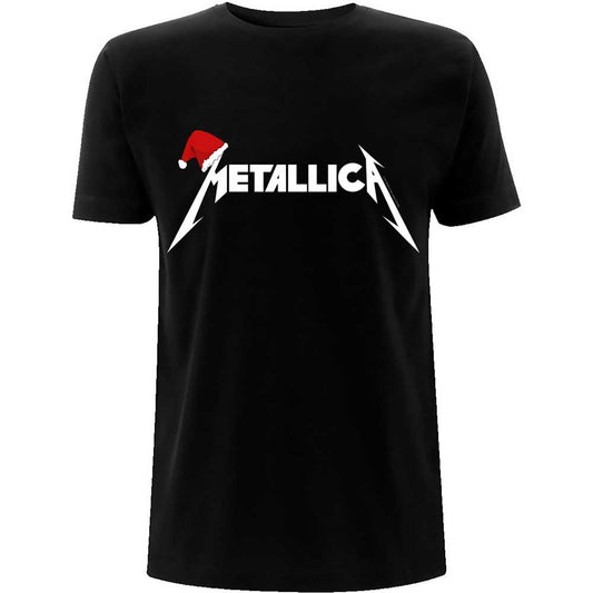 Metallica T-Shirt: Santa Hat Logo
