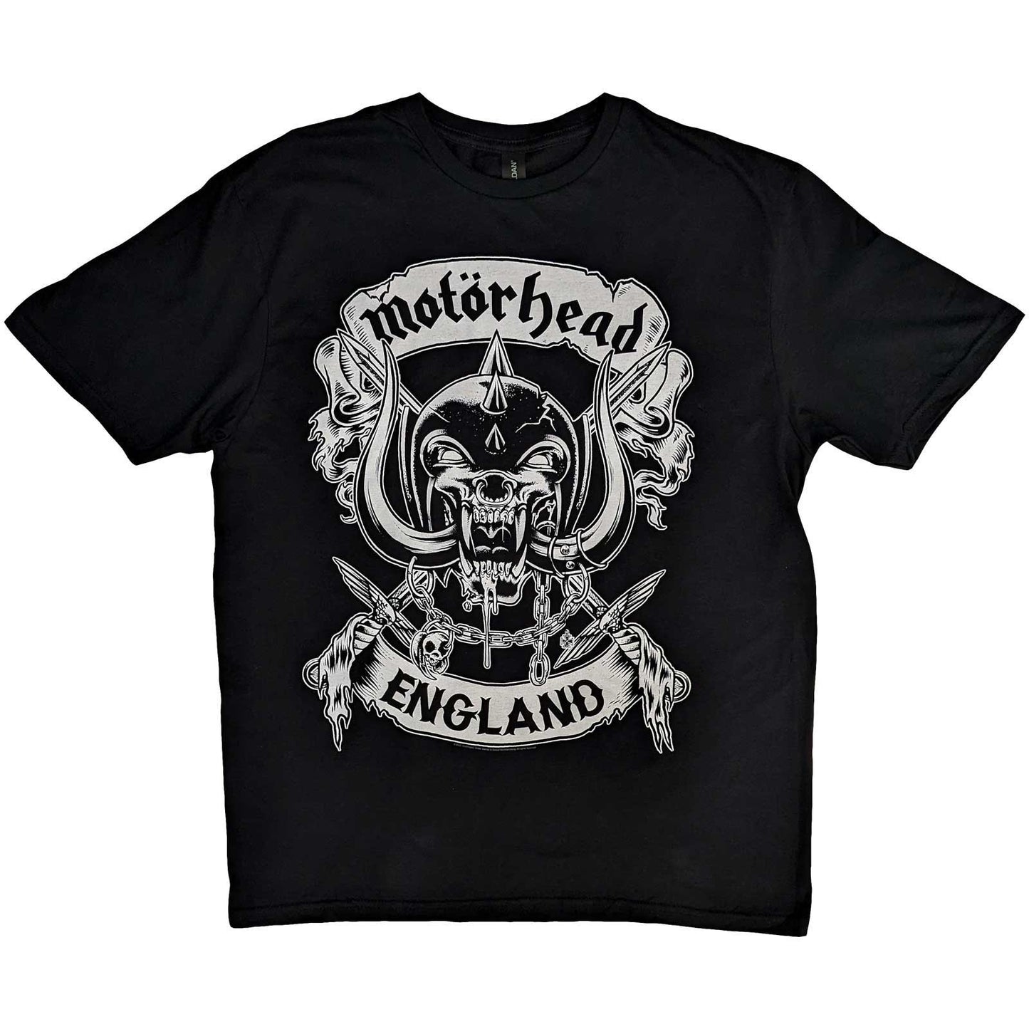 Motorhead T-Shirt: Crossed Swords England Crest