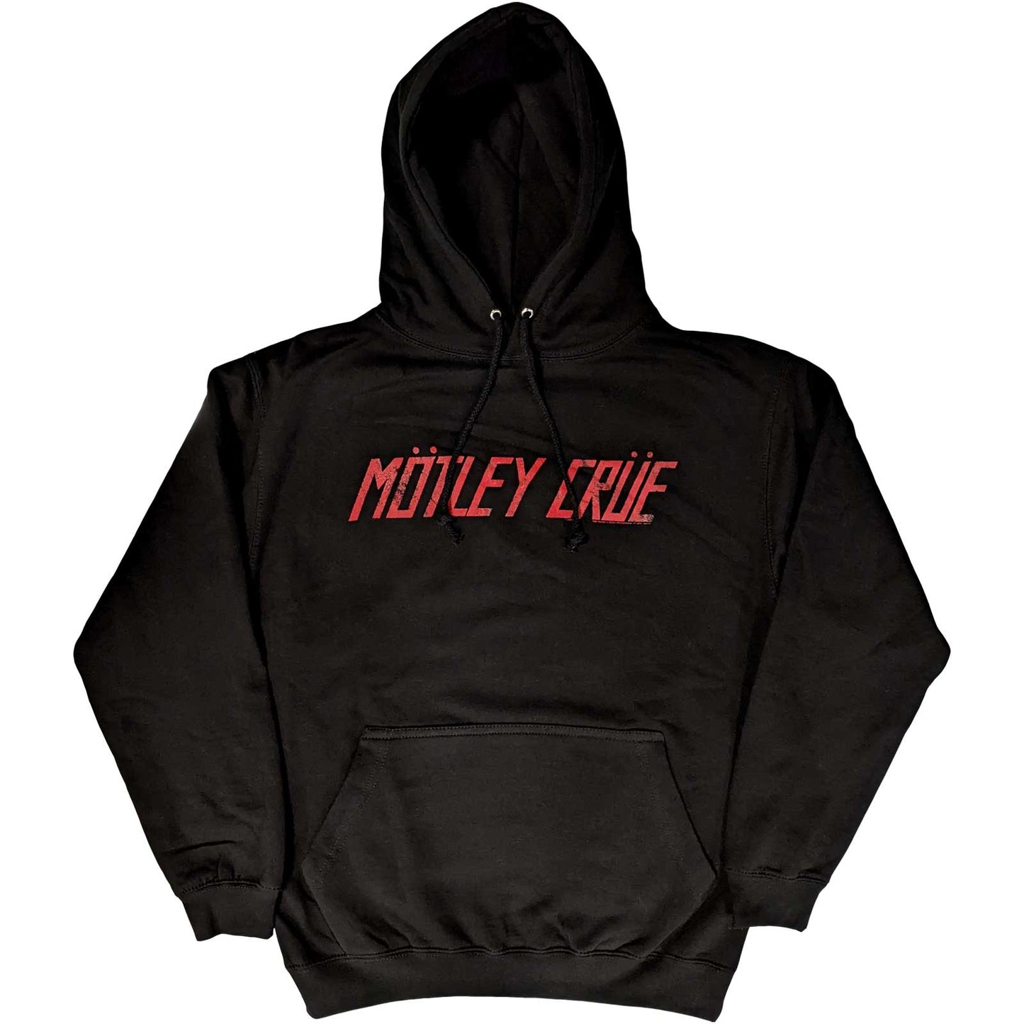 Motley Crue Pullover Hoodie: Distressed Logo