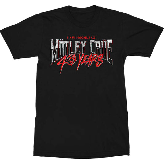 Motley Crue T-Shirt: 40 Years