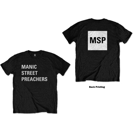 Manic Street Preachers T-Shirt: Block Logo