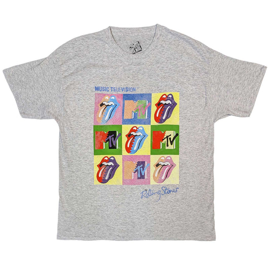 MTV T-Shirt: Rolling Stones Warhol Squares