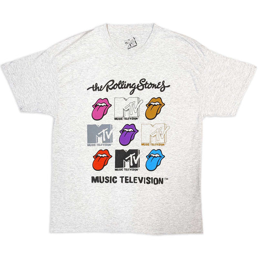 MTV T-Shirt: Rolling Stones Logo Grids