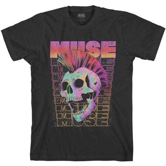Muse T-Shirt: Mowhawk Skull