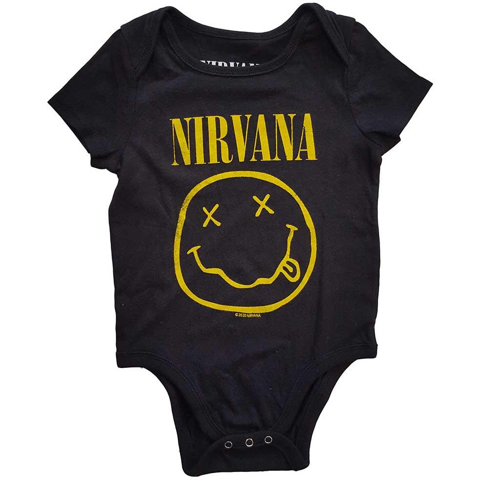 Nirvana Baby Grow: Yellow Smiley