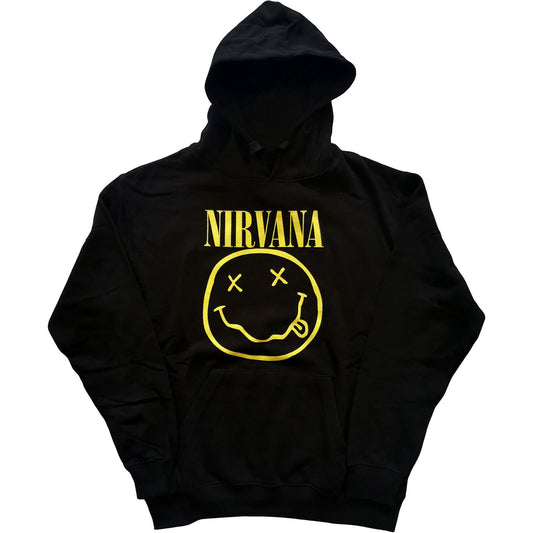 Nirvana Pullover Hoodie: Yellow Smiley