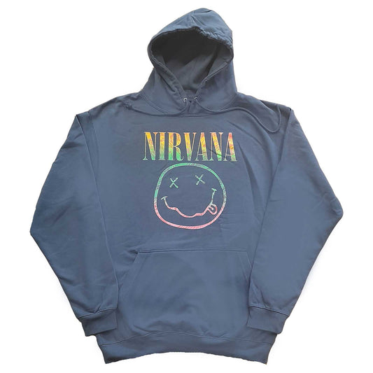 Nirvana Pullover Hoodie: Sorbet Ray Happy Face