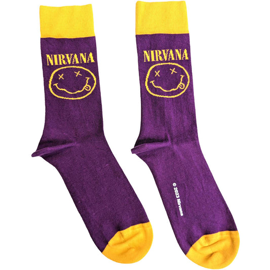 Nirvana Socks: Yellow Happy Face