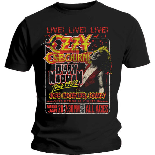 Ozzy Osbourne T-Shirt: Diary of a Madman Tour