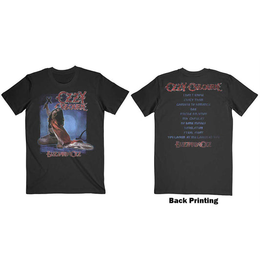 Ozzy Osbourne T-Shirt: Blizzard of Ozz Track list