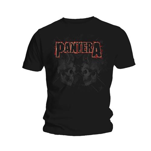 Pantera T-Shirt: Watermarked Skulls