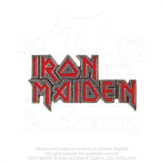 Iron Maiden Badge: Enamelled Logo