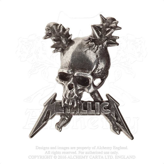 Metallica Badge: Damage including skull