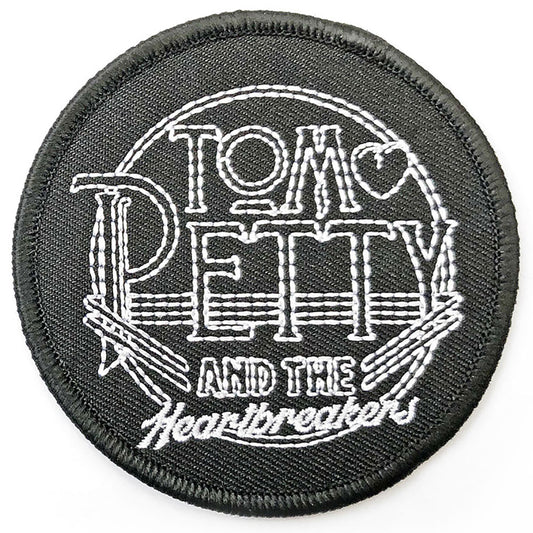 Tom Petty & The Heartbreakers Standard Woven Patch: Circle Logo