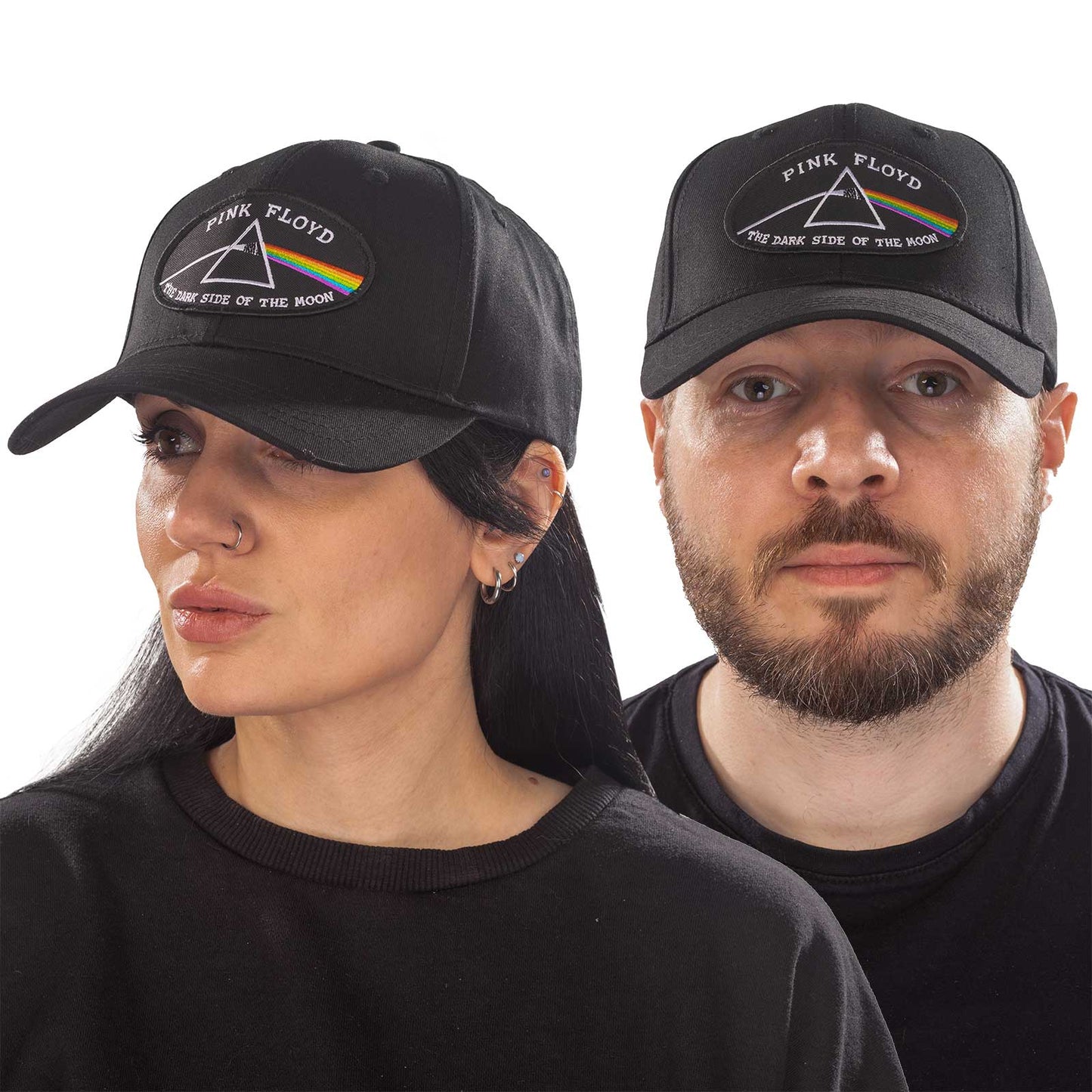 Pink Floyd Baseball Cap: The Dark Side of the Moon Black Border