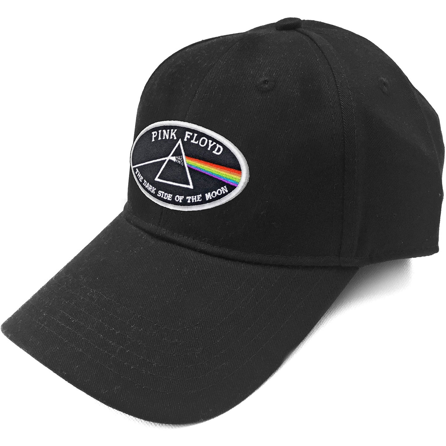 Pink Floyd Baseball Cap: The Dark Side of the Moon White Border