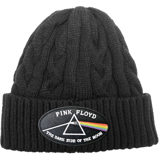 Pink Floyd Beanie Hat: The Dark Side of the Moon Black Border