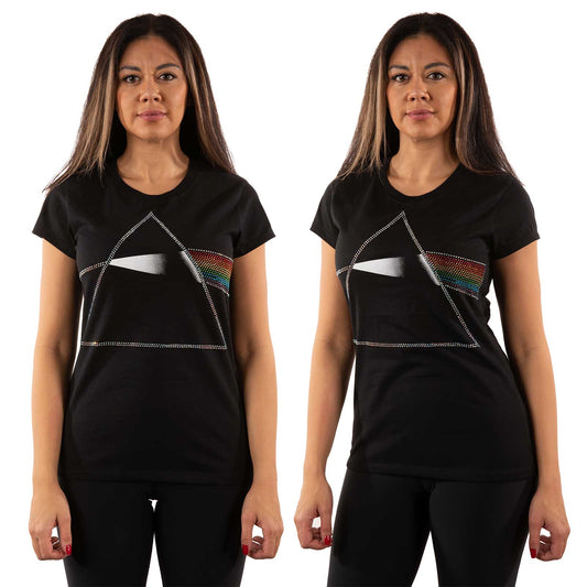Pink Floyd Ladies T-Shirt: Dark Side of the Moon