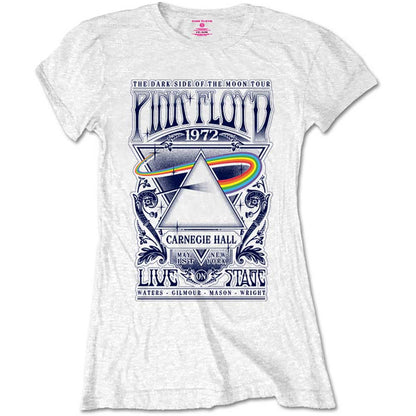 Pink Floyd Ladies T-Shirt: Carnegie Hall Poster