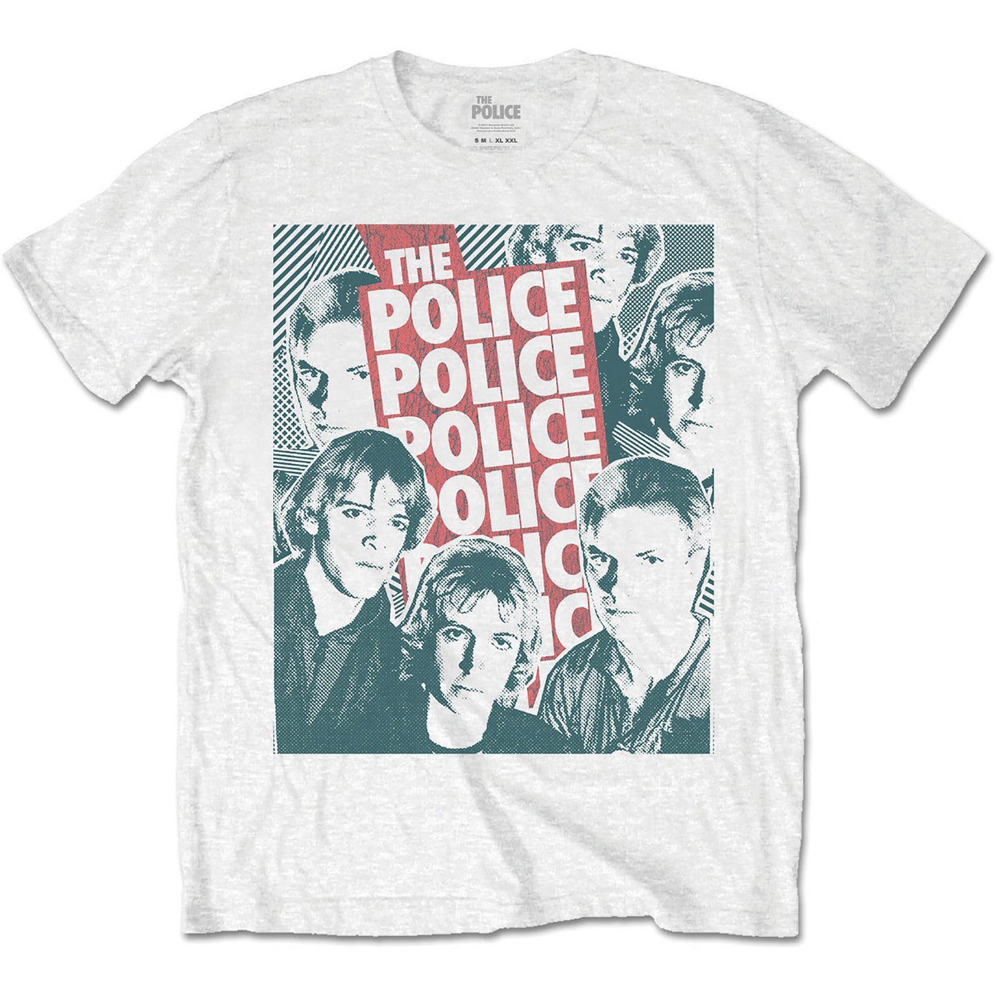 The Police T-Shirt: Half-tone Faces