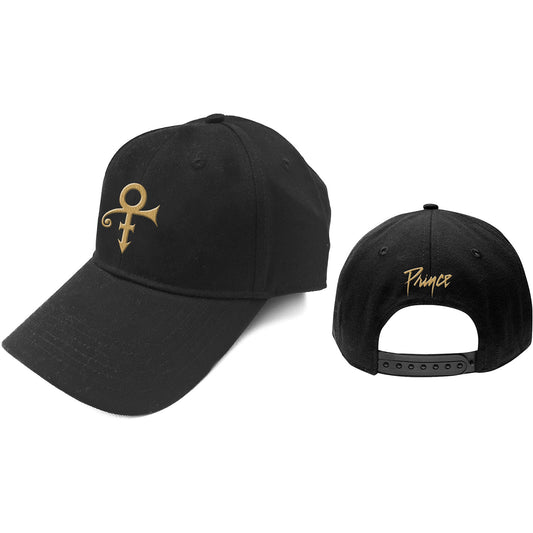 Prince Baseball Cap: Gold Symbol