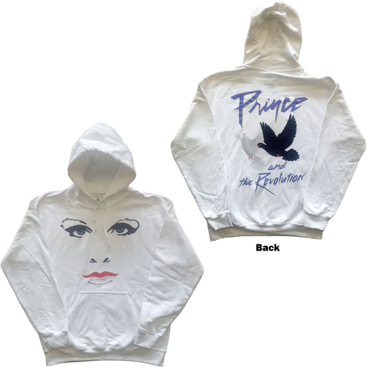Prince Pullover Hoodie: Faces & Doves