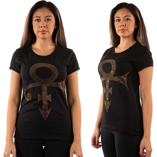 Prince Ladies T-Shirt: Gold Symbol