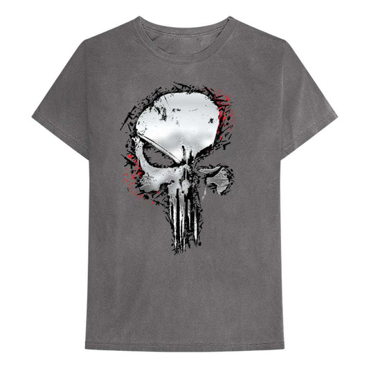 Marvel Comics T-Shirt: Punisher Metallic Skull