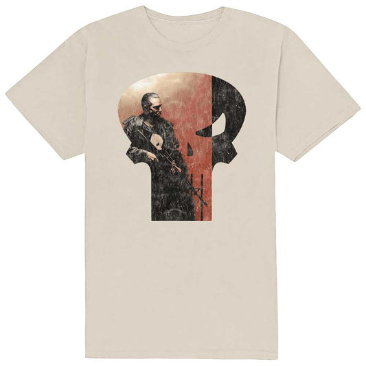 Marvel Comics T-Shirt: Punisher Skull Outline Character
