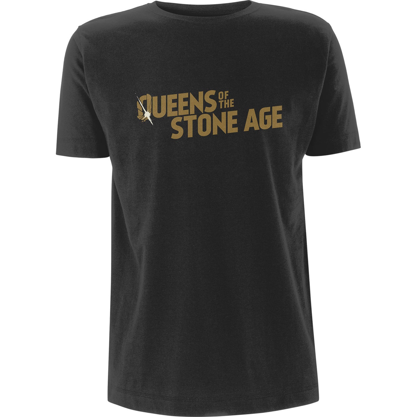 Queens Of The Stone Age T-Shirt: Metallic Text Logo
