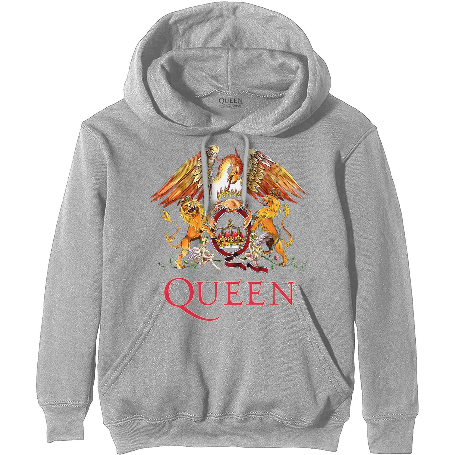 Queen Pullover Hoodie: Classic Crest