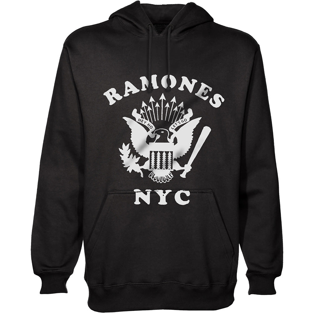 Ramones Pullover Hoodie: Retro Eagle New York City