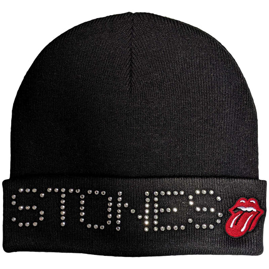 The Rolling Stones Beanie Hat: Stones Embellished