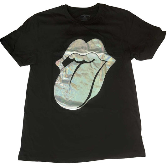 The Rolling Stones Ladies T-Shirt: Foil Tongue