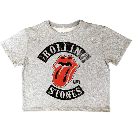 The Rolling Stones Ladies Crop Top: Tour '78
