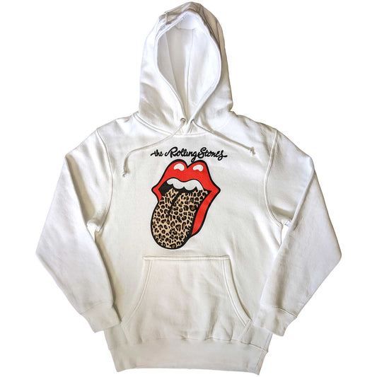 The Rolling Stones Pullover Hoodie: Leopard Tongue