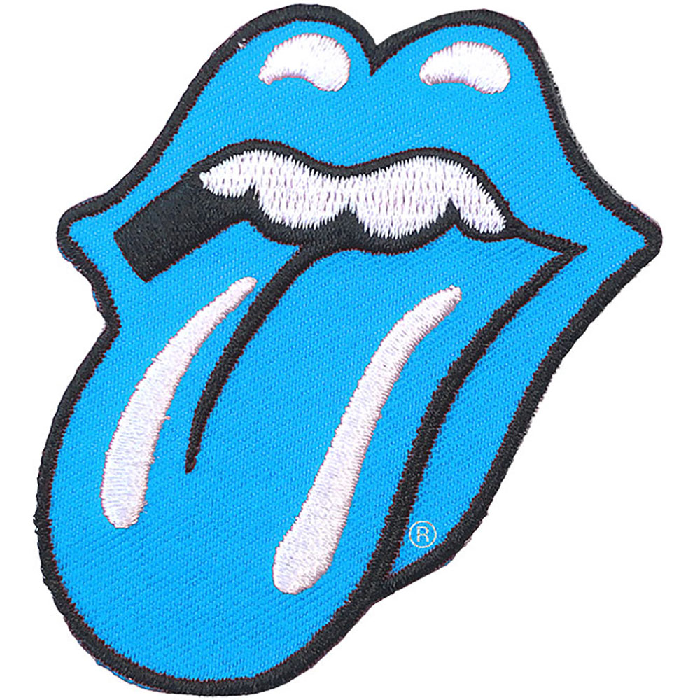 The Rolling Stones Standard Woven Patch: Classic Tongue Black