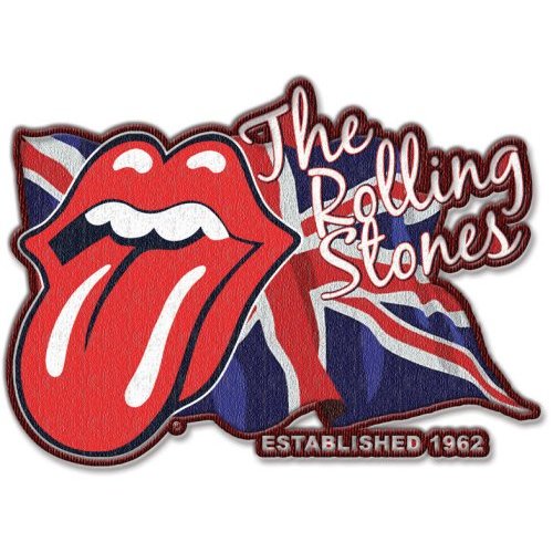 The Rolling Stones Standard Woven Patch: Lick the Flag
