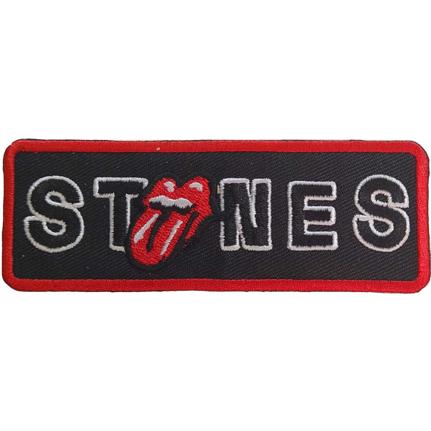 The Rolling Stones Standard Woven Patch: Border No Filter Licks