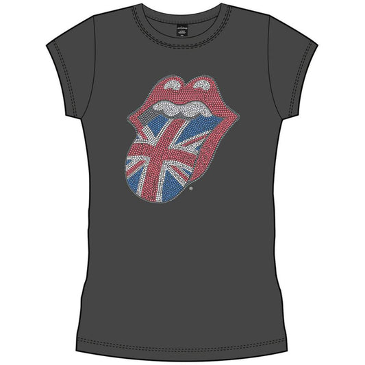 The Rolling Stones Ladies T-Shirt: Classic UK Tongue