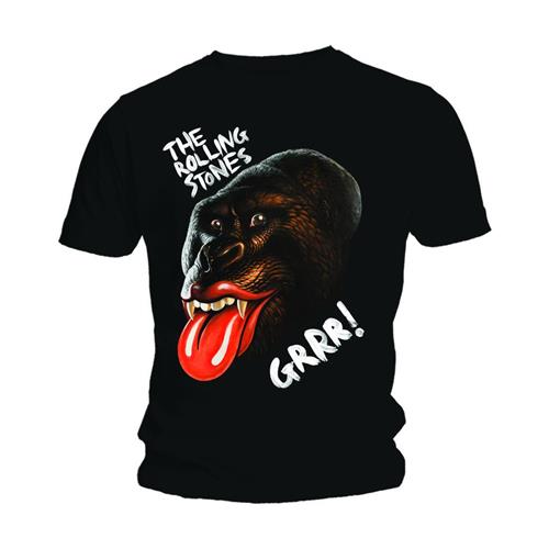 The Rolling Stones T-Shirt: Grrr Black Gorilla