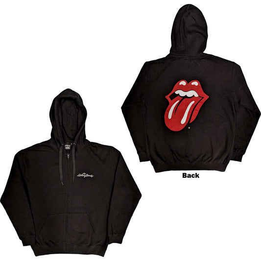 The Rolling Stones Zipped Hoodie: Logo & Tongue