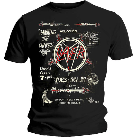 Slayer T-Shirt: Haunting 84 Flier