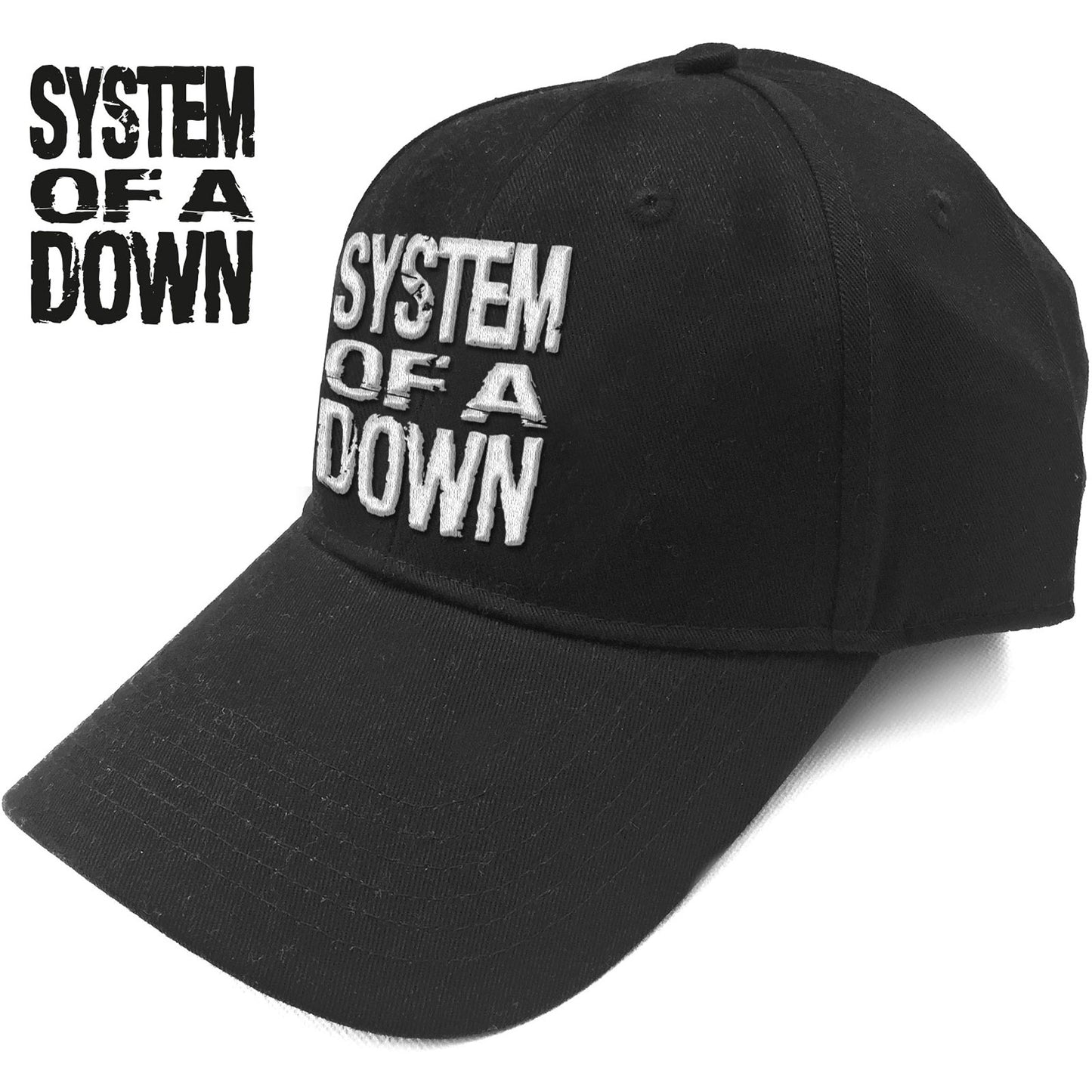 System Of A Down Baseball Cap: Stacked Logo