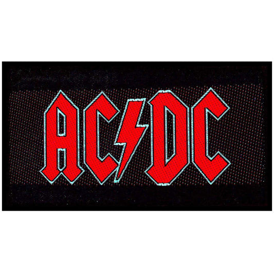 AC/DC Standard Woven Patch: Red Logo