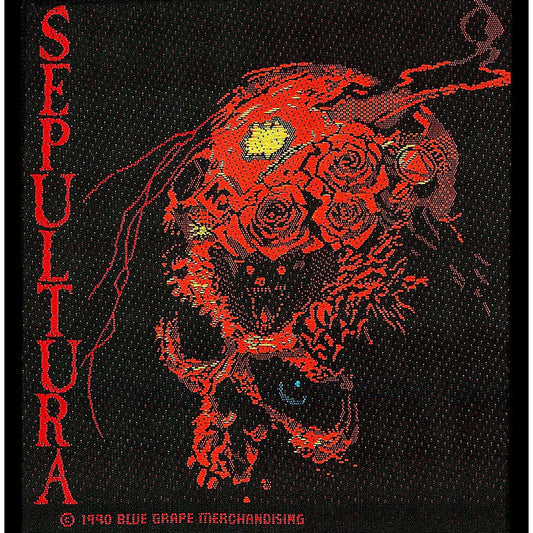 Sepultura Standard Woven Patch: Beneath the Remains