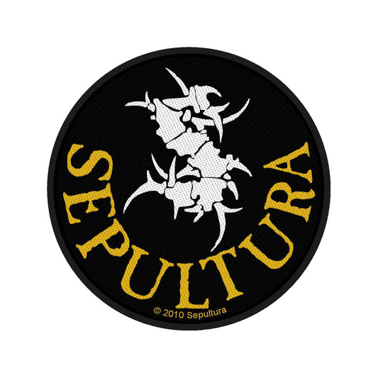 Sepultura Standard Woven Patch: Sepultura Circular Logo